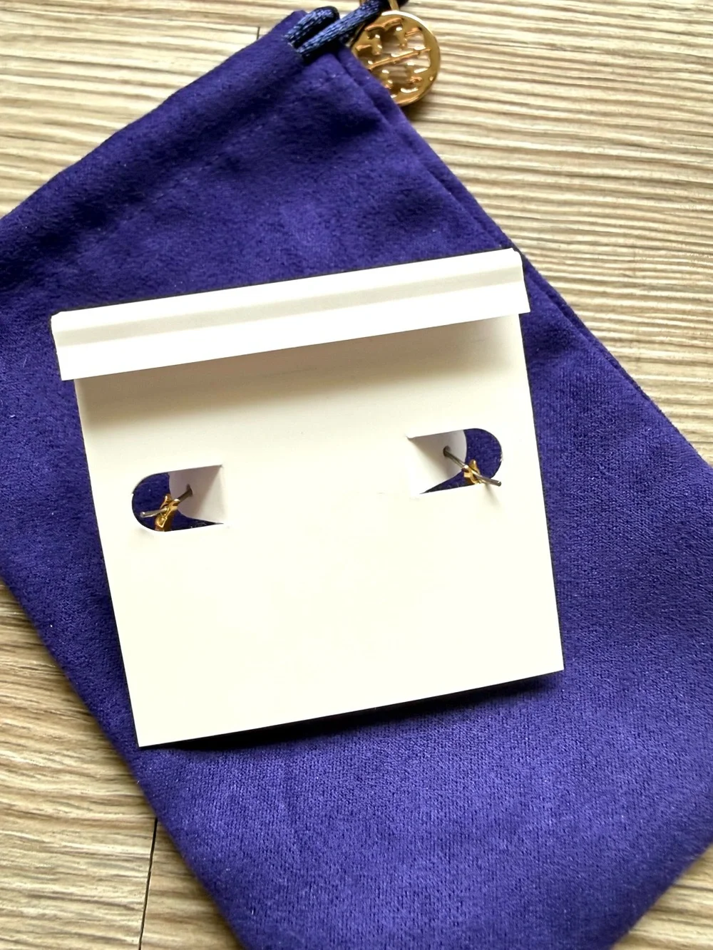 FINAL PRICE New Tory Burch White Mother of Pearl Gold Tone Heart Drop Earrings